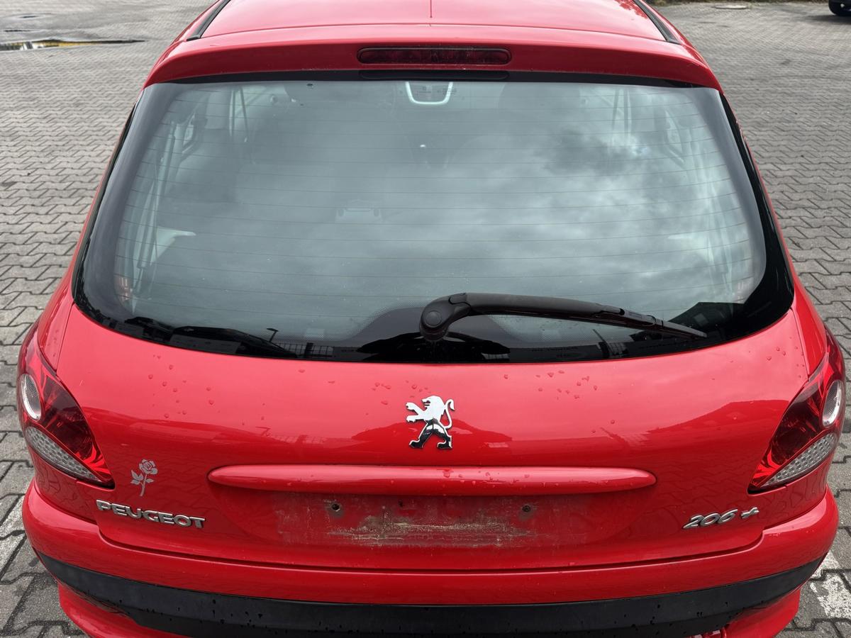 Peugeot 206+ original Heckklappe mit Heckscheibe KKN Rot Aden Bj.2010